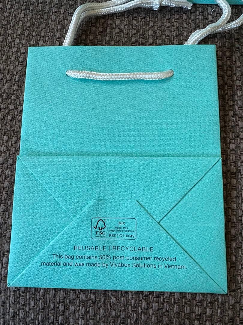 現行品　新品ティファニーミニショッパー紙袋 （12.5x15）50枚セット