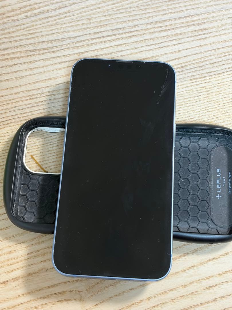 SIMフリー Apple 初期化済みiPhone 14 512gb青 ケース付き