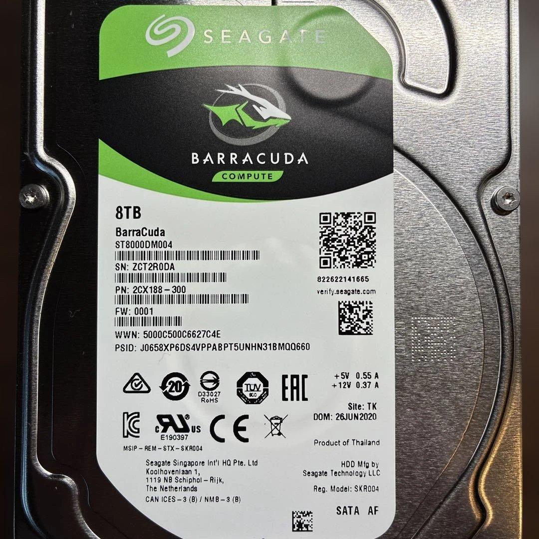 新品箱なし 8TB HDD SEAGATE BARRACUDA ⑤ Amazon.com: Seagate BarraCuda 8 TB Internal Hard Drive HDD – 3.5