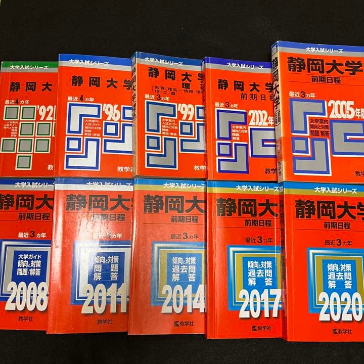 赤本　静岡大学　前期日程　1988年～2019年　32年分 翌日発送】 静岡大学 前期日程 赤本 2012年～2020年 9年分｜Yahoo