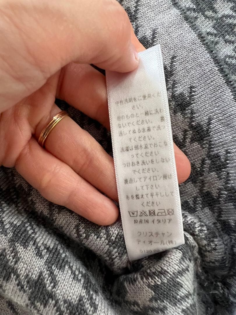 ベビーディオール ニット ワンピース 千鳥柄 12m babydior - メルカリ