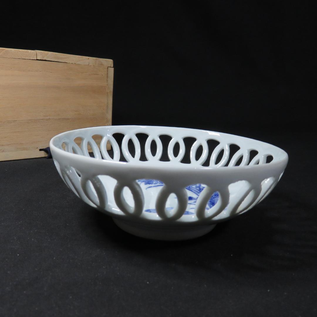 透かし なます皿 染付 うずら 鳥 2枚 古伊万里 変わり種 希少 - メルカリ