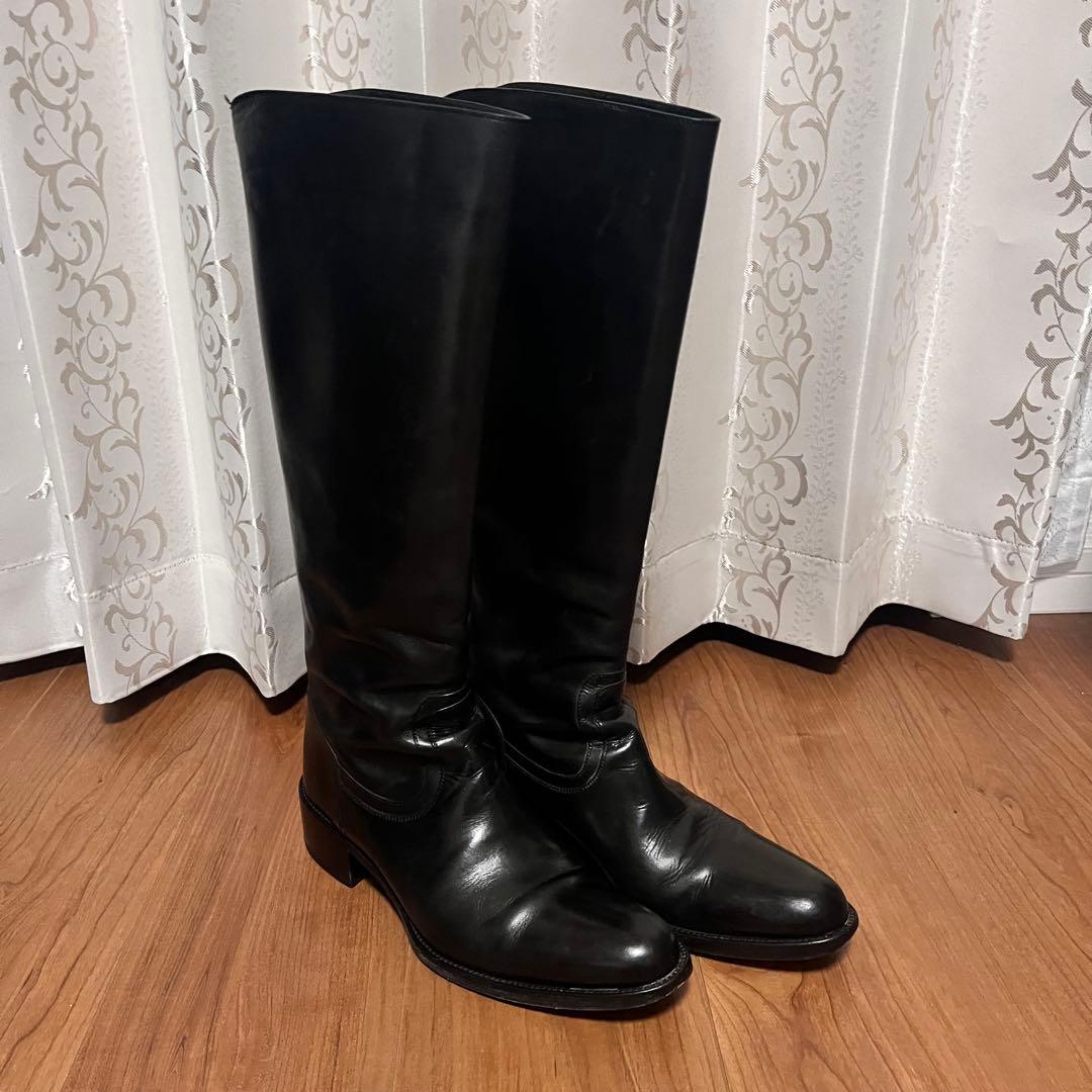 SARTOREサルトル　ブラック ジョッキーブーツ　37.5 24.5cm