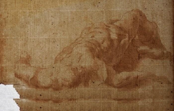 ☆素描☆ 十字架から降ろされたイエス 17世紀イタリア