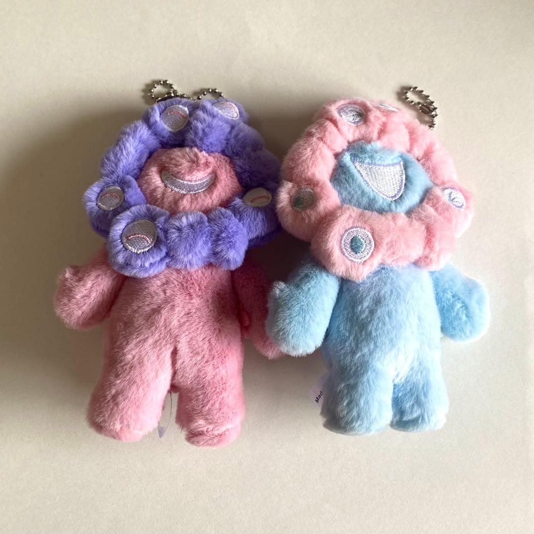 万博 ミャクミャク パステルカラー ぬいぐるみ キーホルダー 2個セット