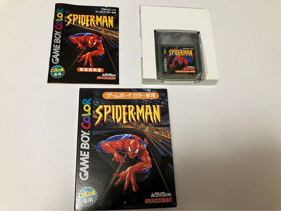 【美品・箱説付】ゲームボーイ　SPIDER-MAN スパイダーマン Yahoo!オークション -「スパイダーマン」(ゲームボーイ) (テレビゲーム