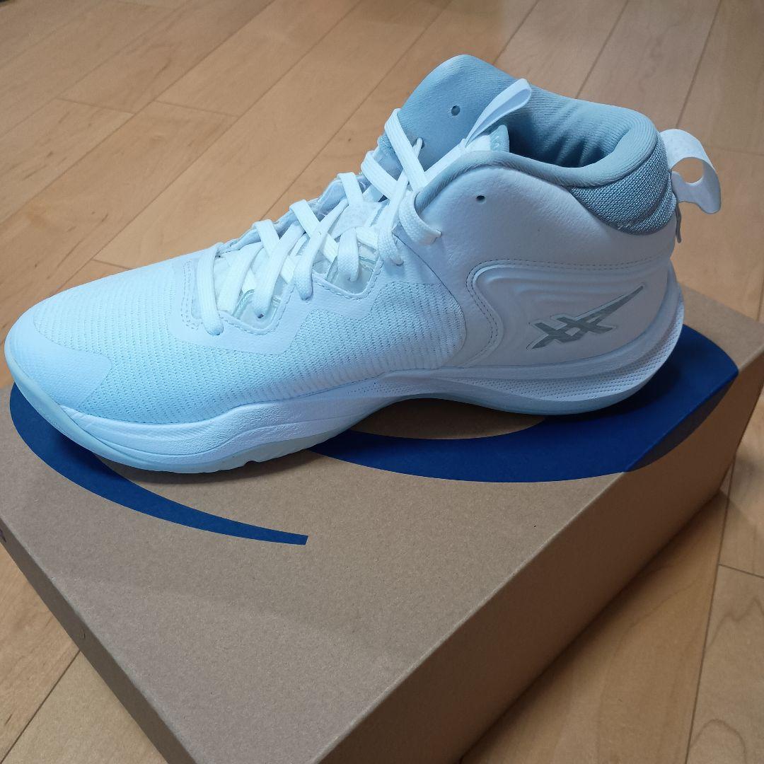 アシックス 26.5cm NOVA SURGE3 バスケット ホワイト 白