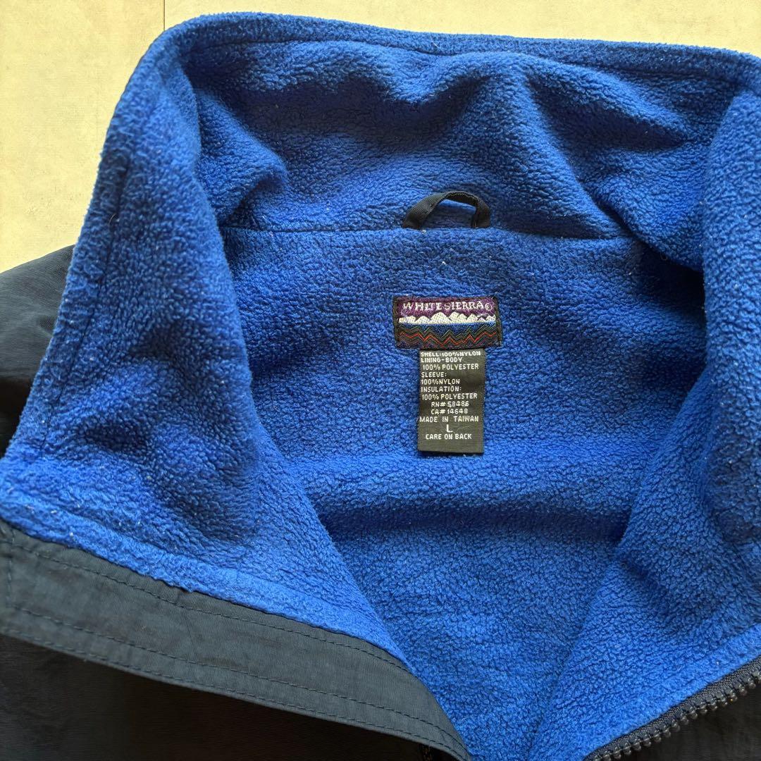 WHITE SIERRA シェルドシンチラ ウォームアップジャケット ネイビー