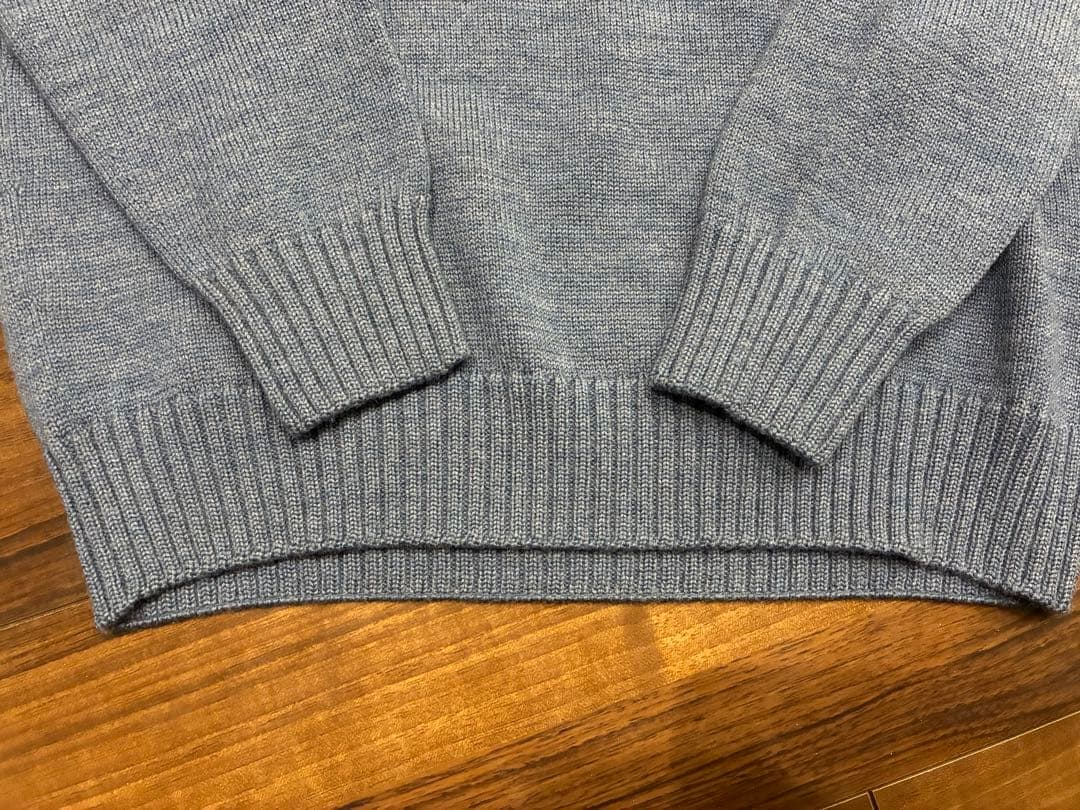 Drumohr ドルモア 8ゲージ タートルネック 46 グレイッシュブルー