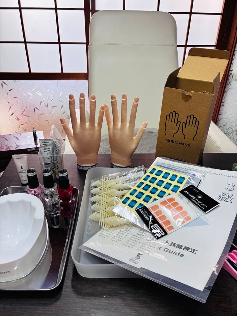 ネイリスト技能検定練習セット ◇JNECネイリスト技能検定 3級厳選35点セット 道具が一式揃うフル