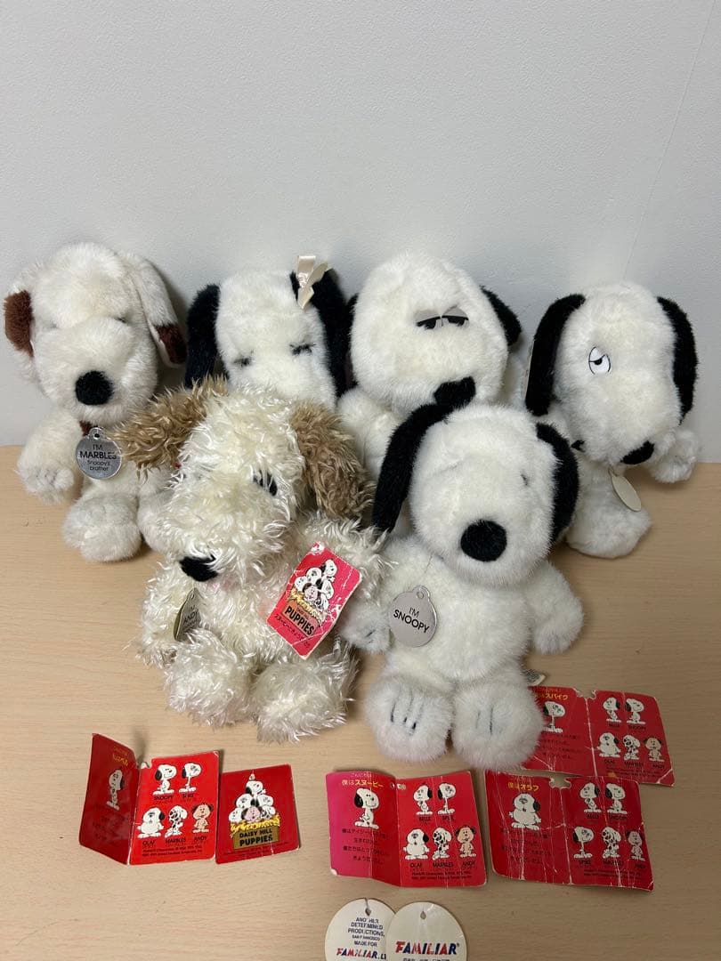 レア ファミリア スヌーピー ときょうだいたち 6体セット Familiar製