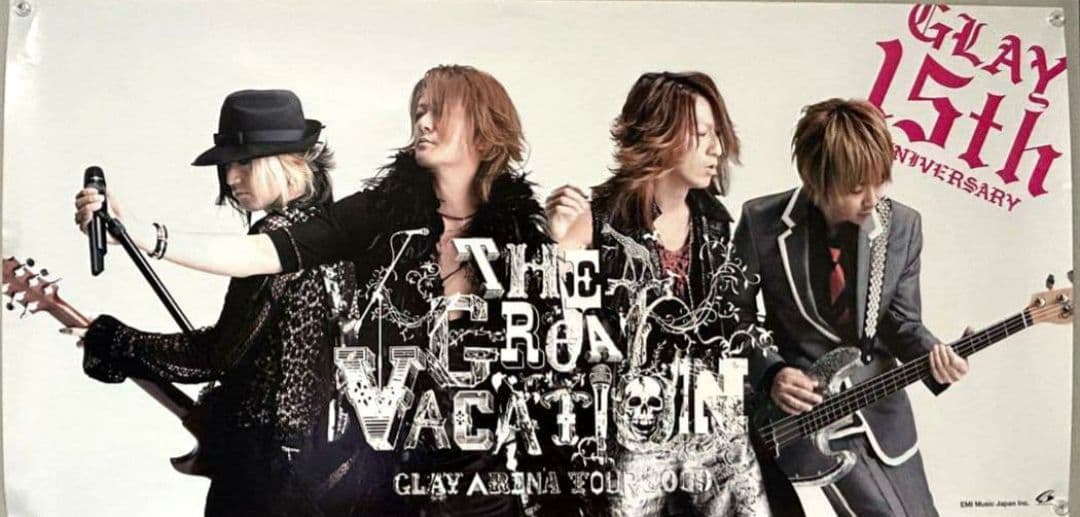 GLAY 15周非売品ポスター HISASHI JIRO TAKURO TERU - メルカリ