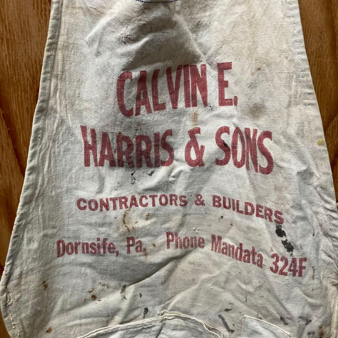 US仕入れ ヴィンテージ ネイルエプロン キャンバスワークエプロン