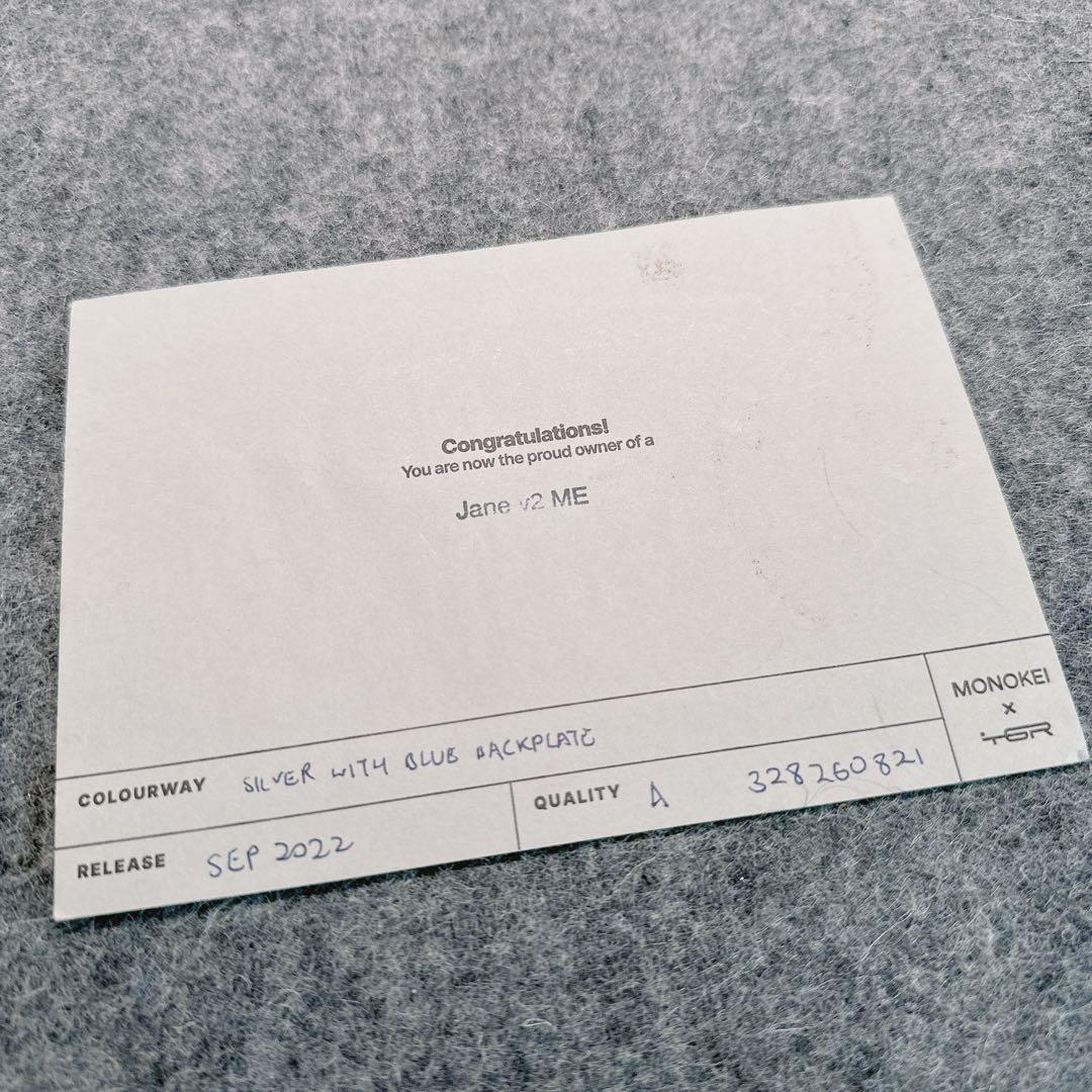 【中古品】MONOKEI X TGR Jane V2 ME（+おまけ付属）