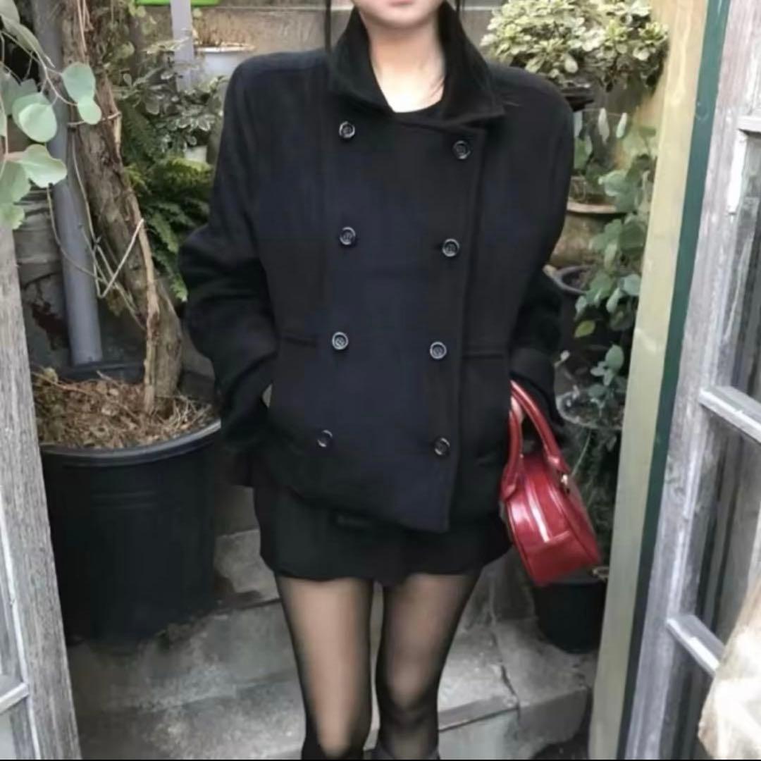 新品タグ付き amood modimood ダブルカラー ウール ハーフ コート amood modimood ダブルカラー ウール ハーフ コート - メルカリ