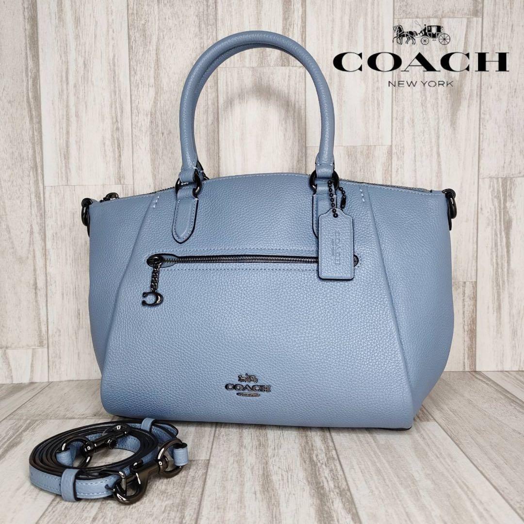 55 COACH コーチ レザー 2WAY ハンドバッグ ショルダーバッグ - メルカリ