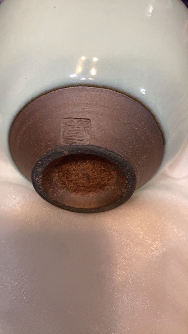 人間国宝】小石原焼月白瓷 湯呑5客 福島善三作 木共箱新品 - メルカリ