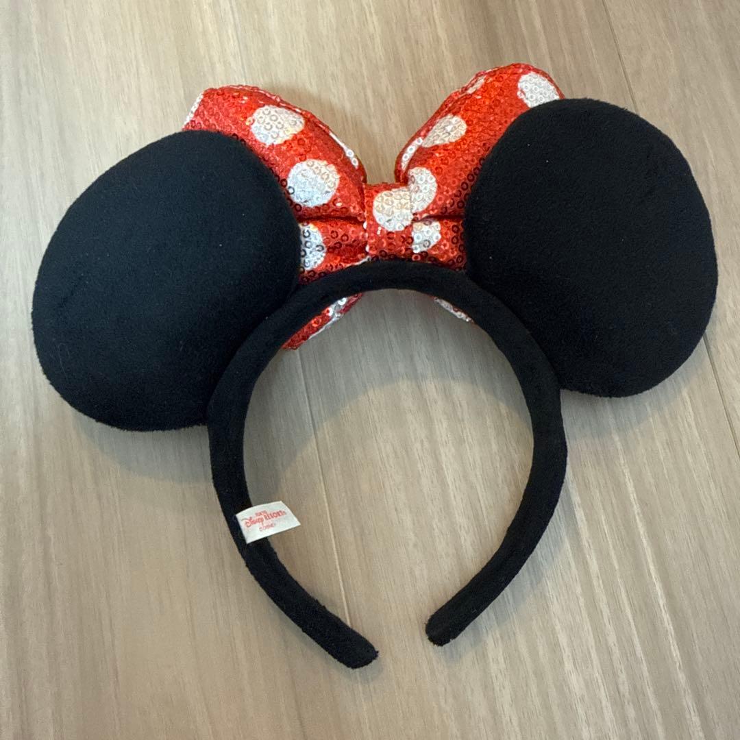 ミニー ディズニー カチューシャ スパンコール - メルカリ