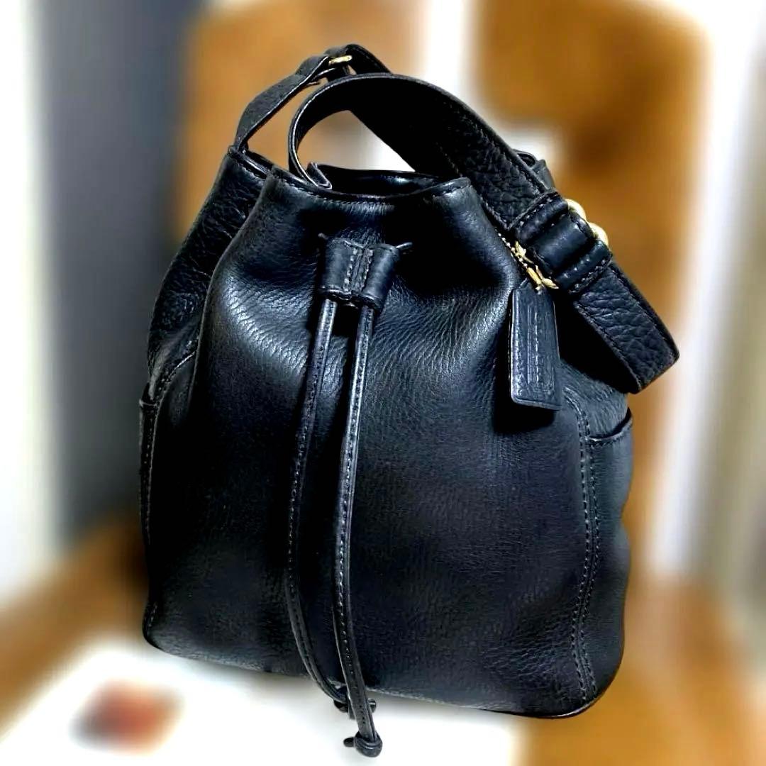 オールドCOACH 巾着ショルダーバッグ ☆ソノマコレクション 4926.美品