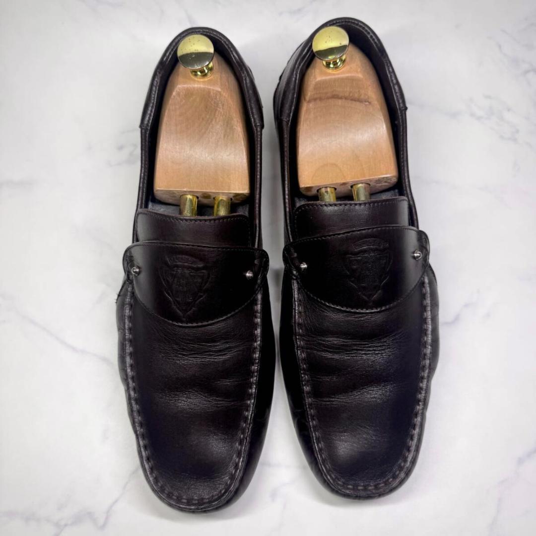 ▼GUCCI▼グッチ 28.5cm ローファー 茶色 ブラウン メンズ レザー