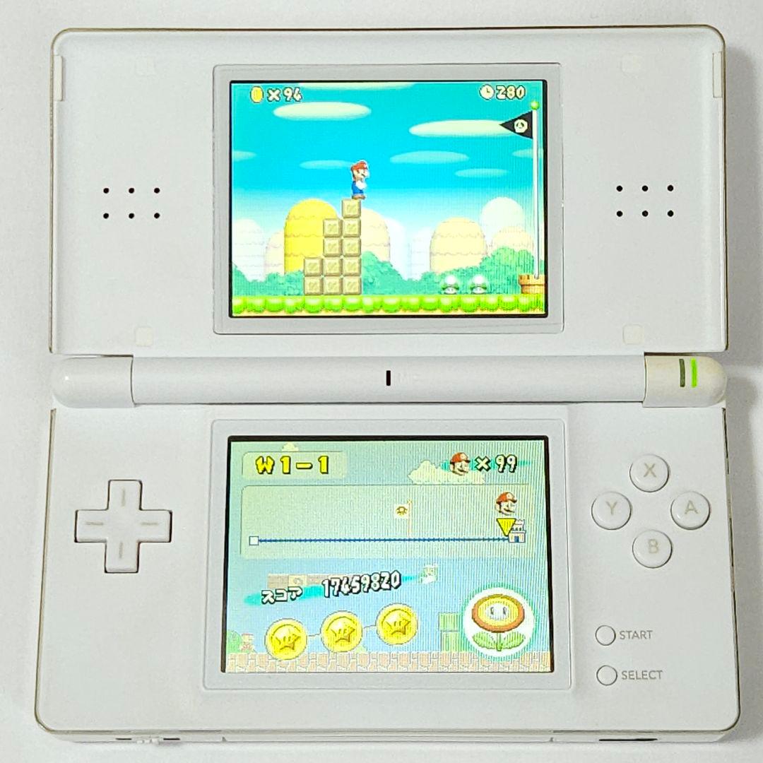 画面傷無し】ニンテンドー DS Lite クリスタルホワイト【動作良好