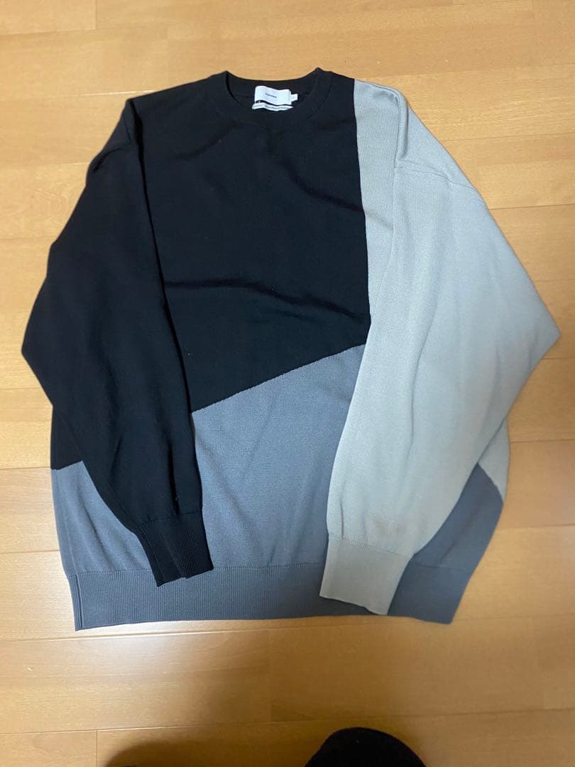 トップス Graphpaper Fine Wool Intarsia Knit Graphpaper (グラフペーパー) Fine Wool Intarsia Knit / ファイン