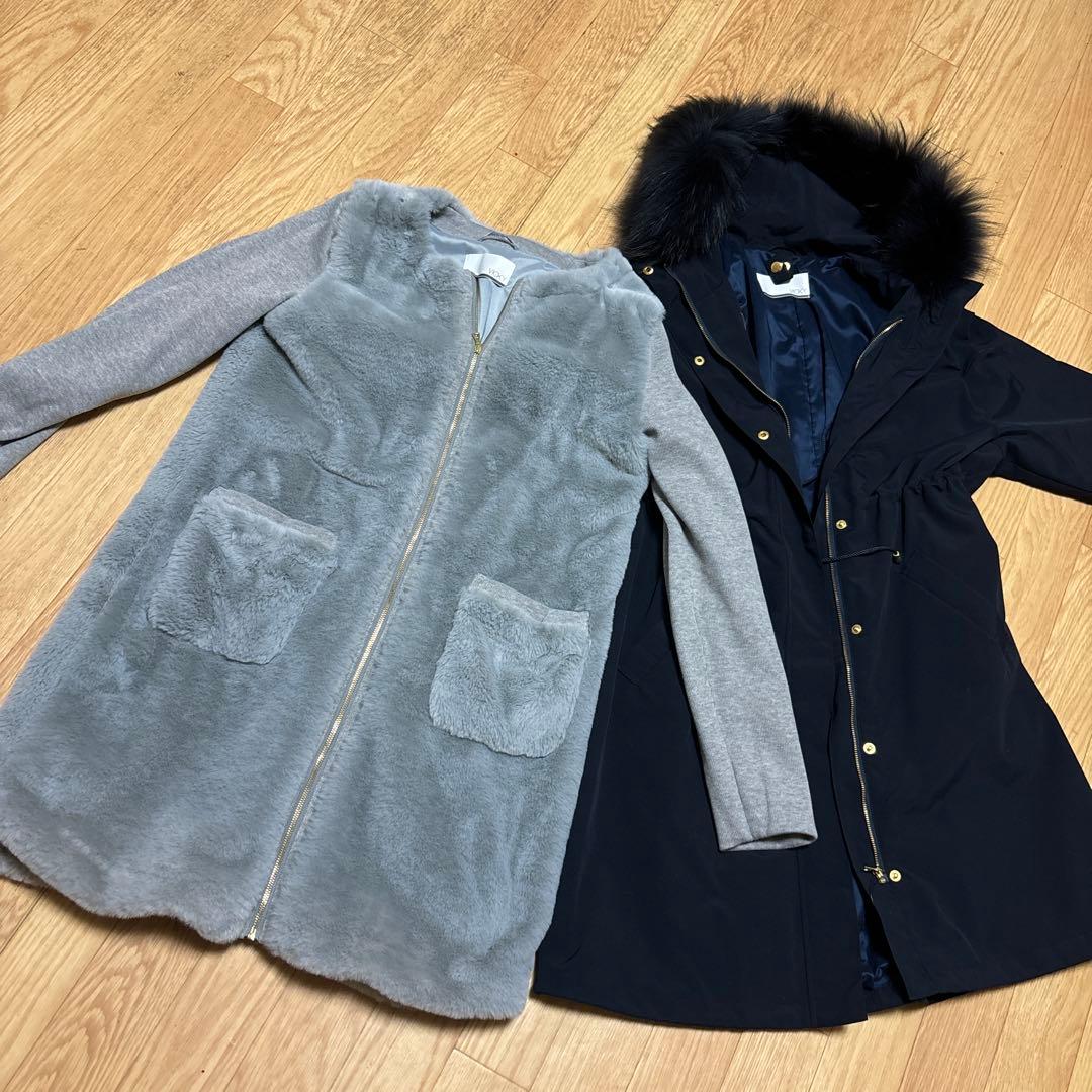 新品タグ付き vicky ライナー3way モッズコート 0 ネイビー