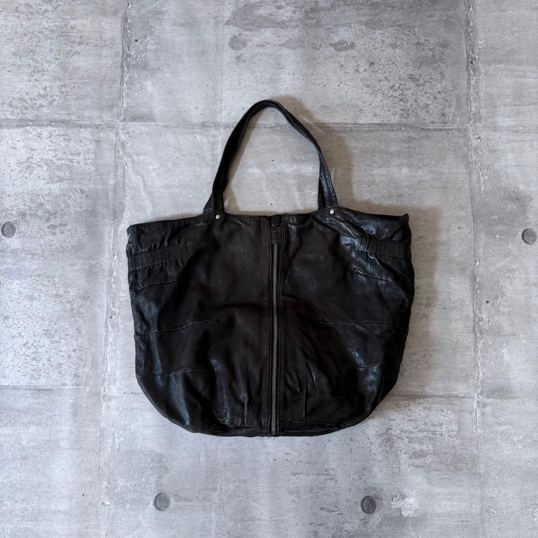 00s archive leather handbag zip y2k - メルカリ