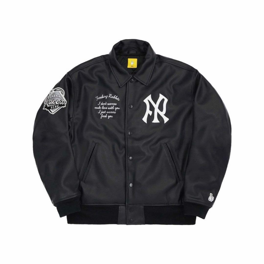 入手困難 ] FR2 ネオレザー バーシティジャケット スタジャン Lサイズ