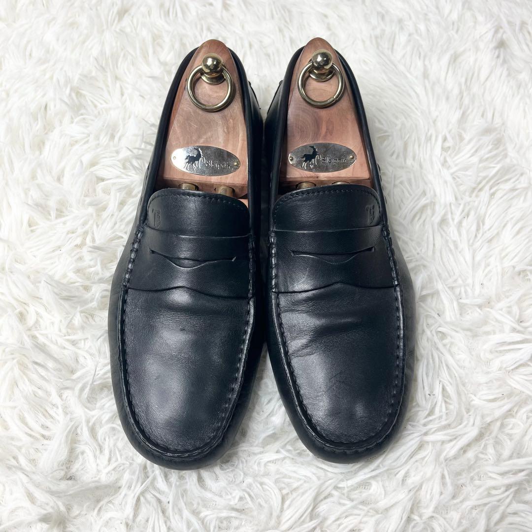 【美品】 TOD'S トッズ ドライビングシューズ Tタイムレス 25.5cm