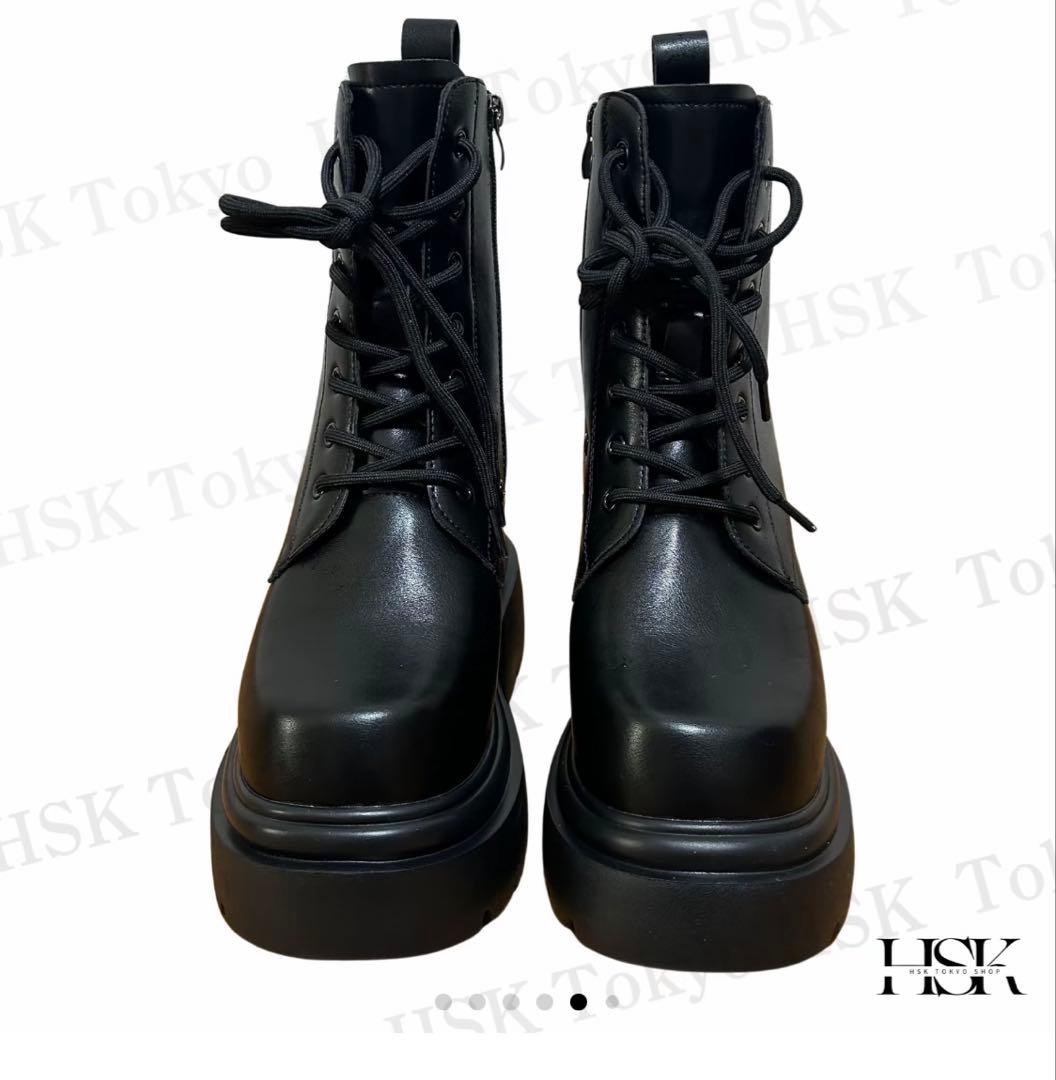HSK 話題沸騰の厚底✕シークレットブーツ 16.5cm UP