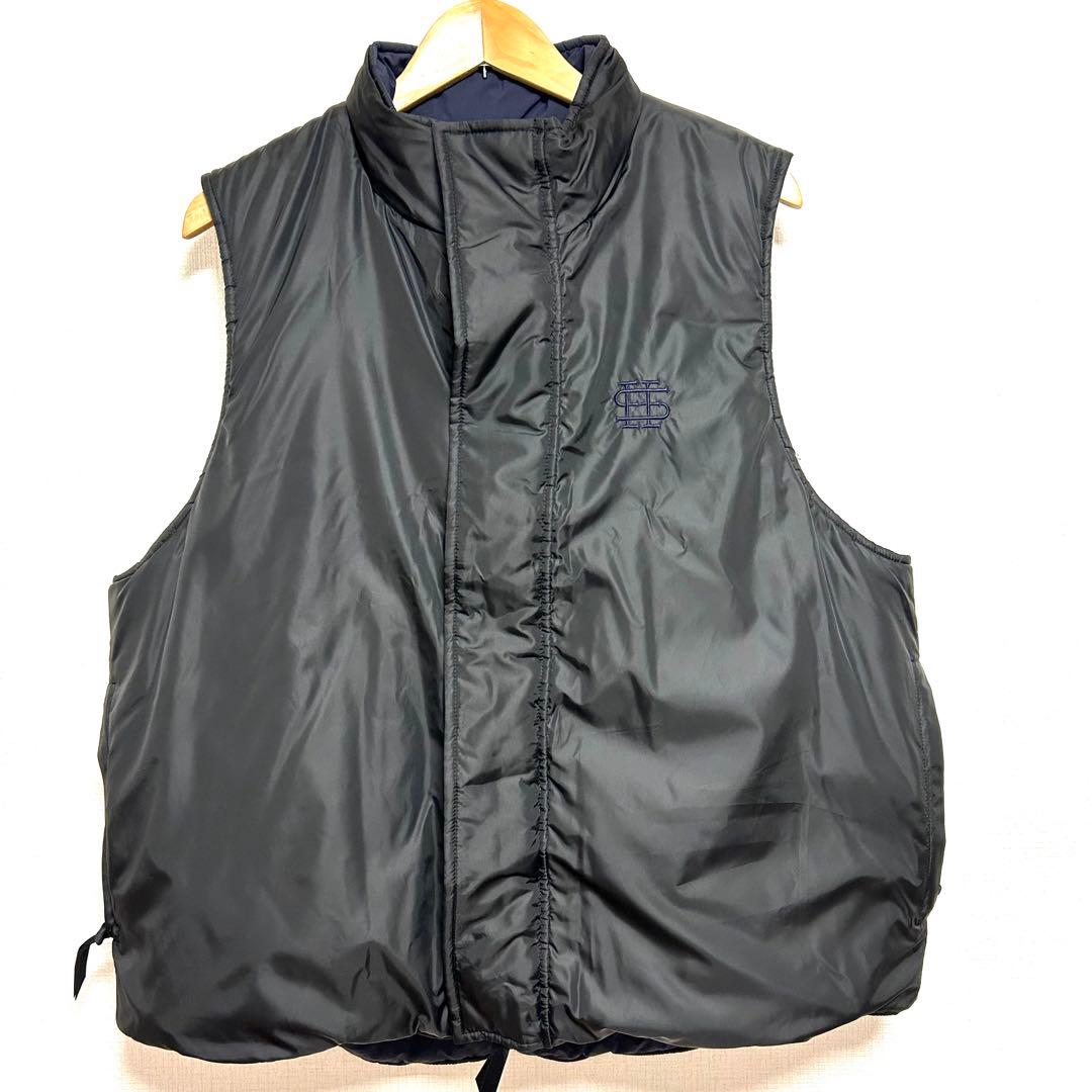 seesee シーシー ダウンベスト リバーシブル 黒 ブラック ネイビー