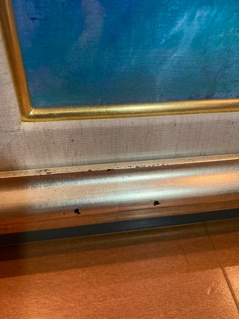 宇都山喜八郎　バラの肉質油彩画 やや傷や汚れあり