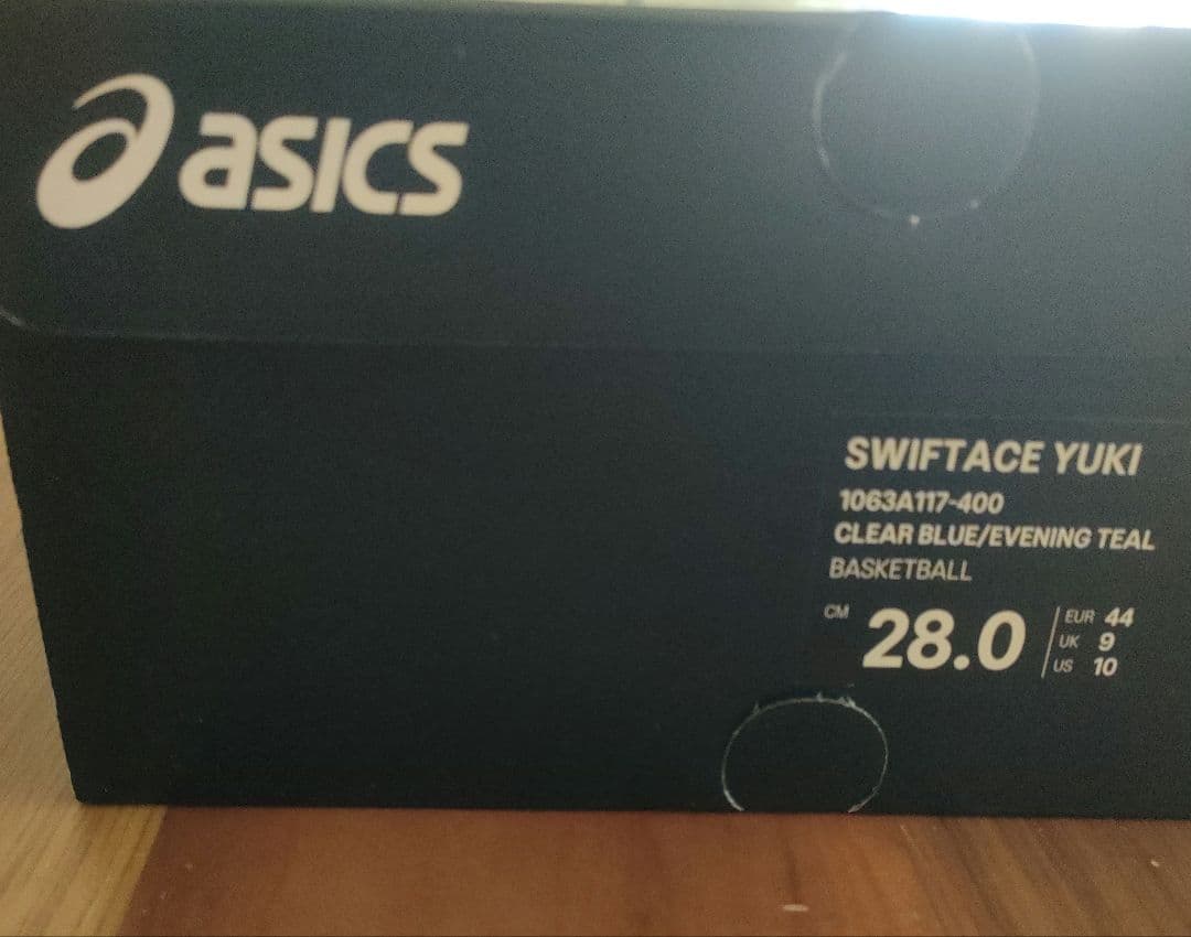 ゆな ASICS SWIFTACE YUKI クリアブルー 28.0cm