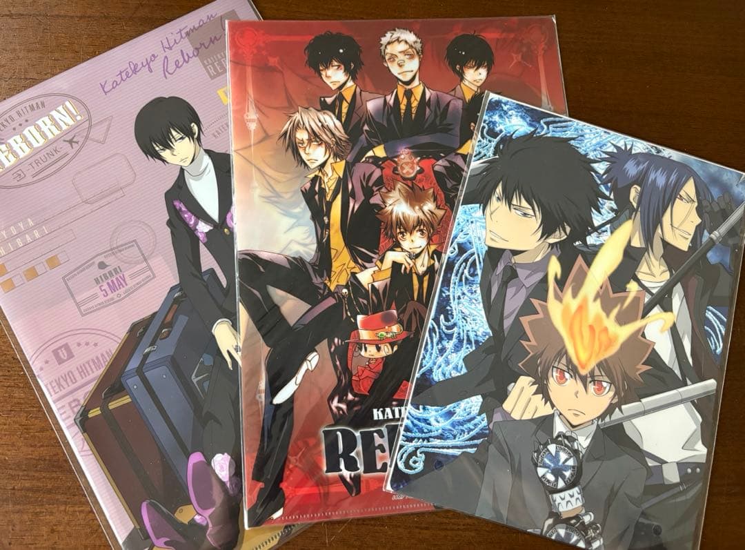 家庭教師ヒットマン REBORN クリアファイル 下敷き ステッカー まとめ