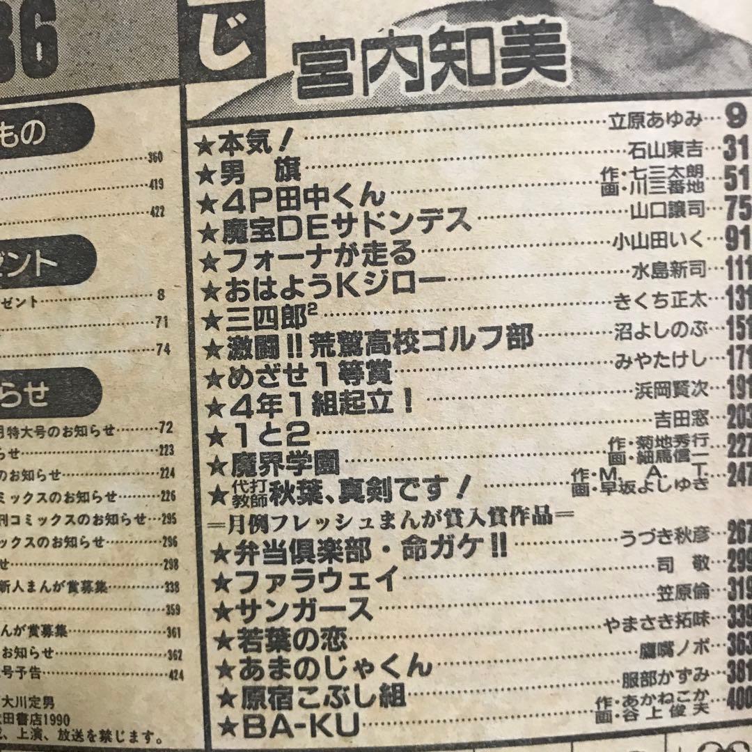 週刊少年チャンピオン1989/1990 宮内知美
