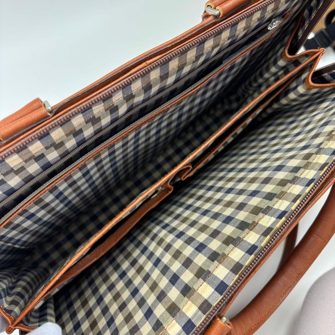 美品 アクアスキュータム マルエム 2way ビジネスバッグ クラブ