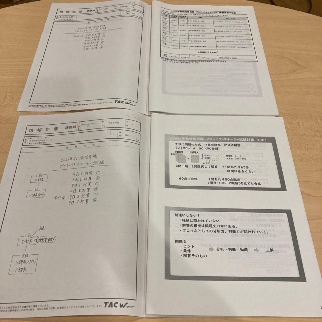 【2023年春期受験・DVD付き】TAC プロジェクトマネージャ 本科生