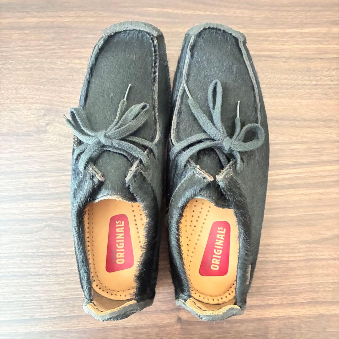 希少✨美品✨Clarks Originals ナタリー ハラコ 黒 23.5cm