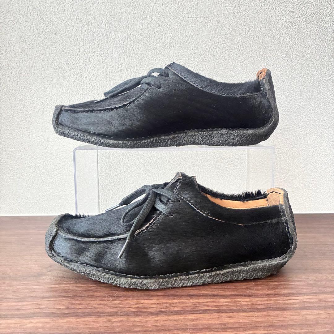 希少✨美品✨Clarks Originals ナタリー ハラコ 黒 23.5cm