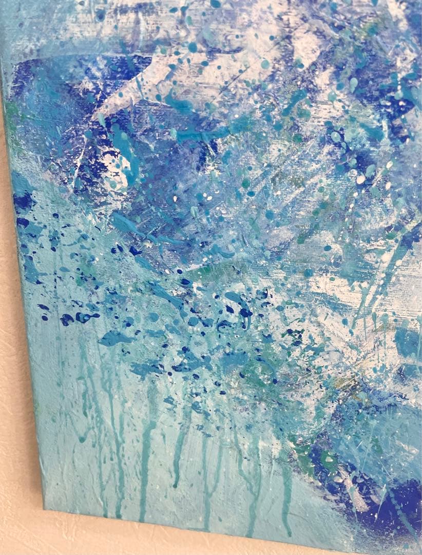 307 抽象画 アクリル画 アート 原画 キャンバスボード F6 未知の世界へ