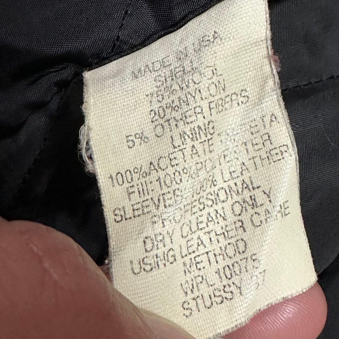 OLD STUSSY 90s BIG4 スタジャン M 1998s USA製 - メルカリ