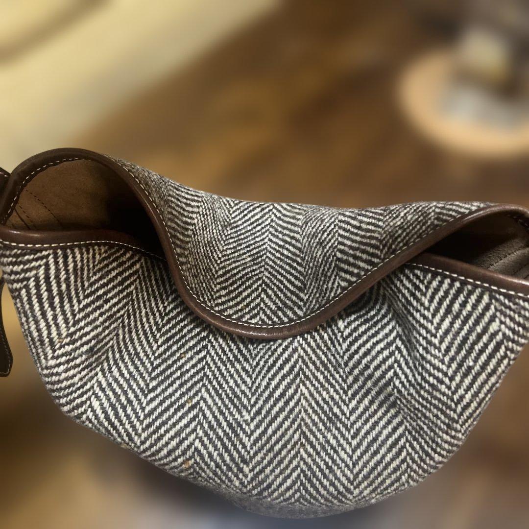 POLO RALPH LAUREN ヘリンボーン ミディアム バケット バッグ - メルカリ