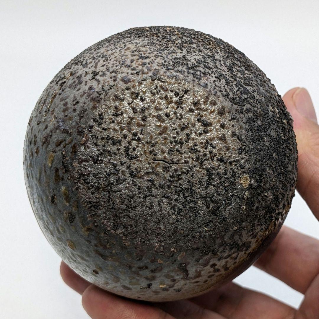 藤本道生 備前焼 ゴマ窯変徳利&虹彩ぐい呑 共箱共布 酒器 とっくり