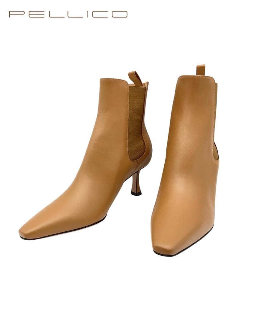 未使用】PELLICO VENERE サイドゴアヒールブーツ 38 - メルカリ