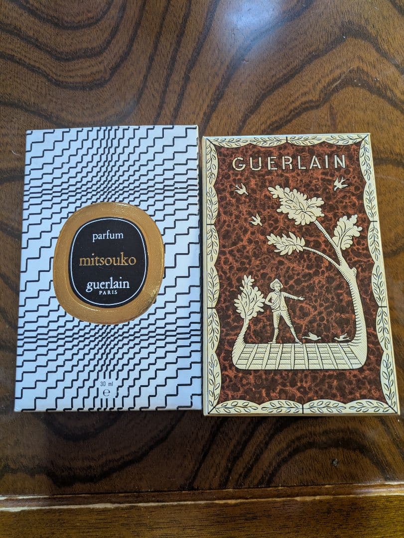 希少・ヴィンテージ】ゲラン ミツコ パルファム 30ml 扇ボトル 箱付き