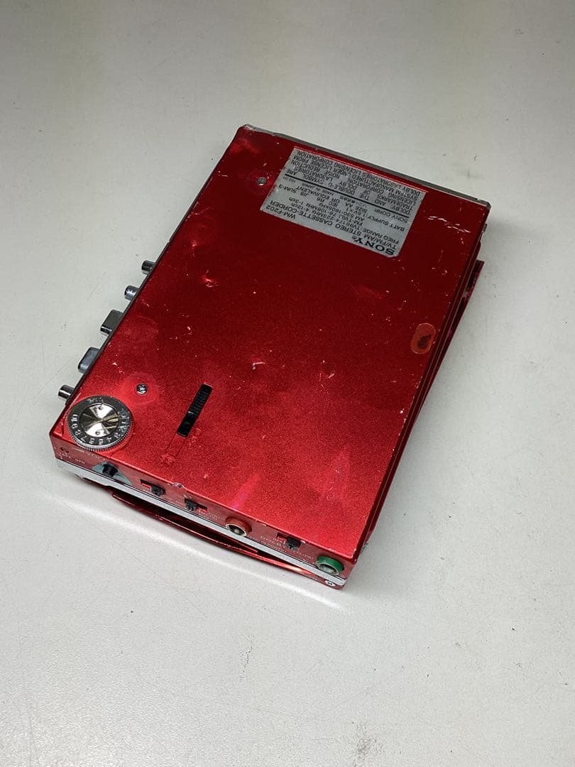 ジャンク SONY WALKMAN WM-F202 赤 カセットプレーヤー - メルカリ