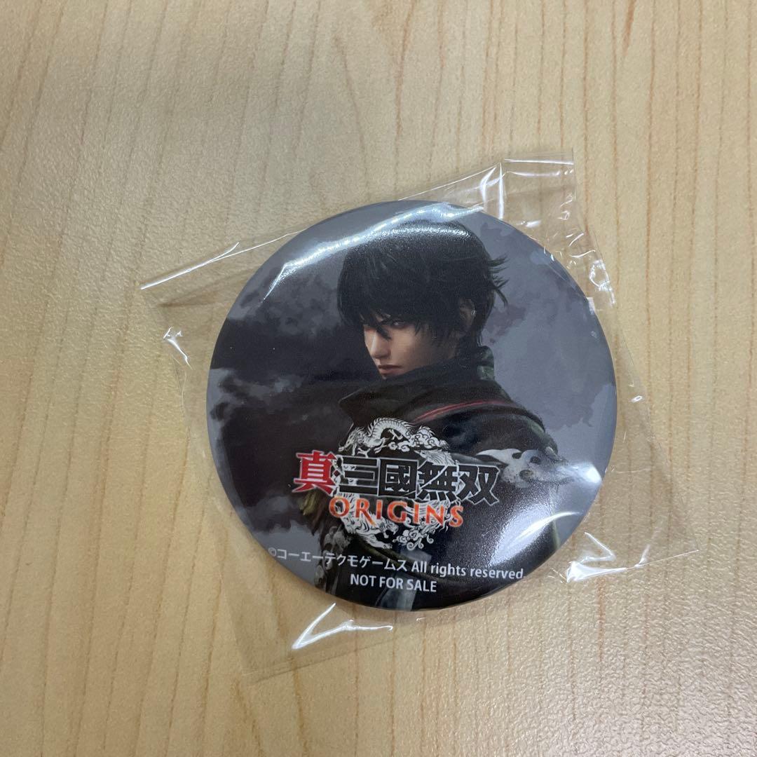 真・三國無双ORIGINS びっく宝島 特典缶バッジ 無名 紫鸞 主人公