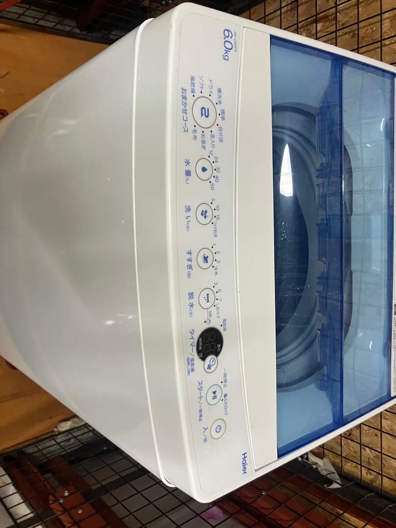 大阪引取限定　Haier JW-C60FK 縦型洗濯機 6.0kg