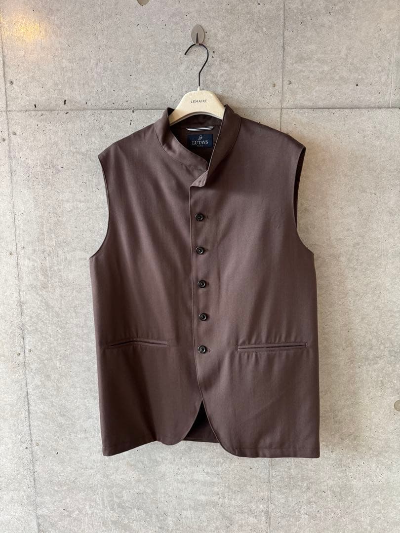 LUTAYS リュテス VALMONT VEST ウールベスト 茶 50 未使用 - メルカリ